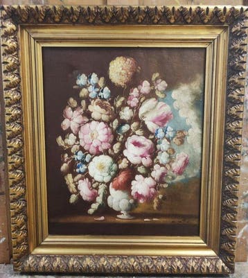 Europese school (XX) - Vanitas floral - NO RESERVE, Antiek en Kunst