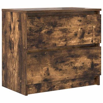 vidaXL Tv-meubel 60x35x54 cm bewerkt hout gerookt, Minder dan 50 cm, Verzenden, Nieuw, Minder dan 100 cm