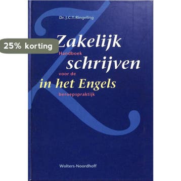 Zakelijk schrijven in het Engels - J.C.T. Ringeling, Verzenden, Gelezen, J.C.T. Ringeling