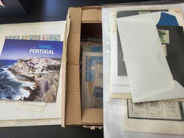 Europa 1850/1990 - uitzoek partij met Spanje, Portugal,, Gestempeld
