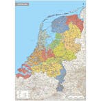 Kurk prikbord landkaart Nederland XL  - 100 x 140 cm, Huis en Inrichting, Woonaccessoires | Memoborden, Ophalen of Verzenden, Nieuw