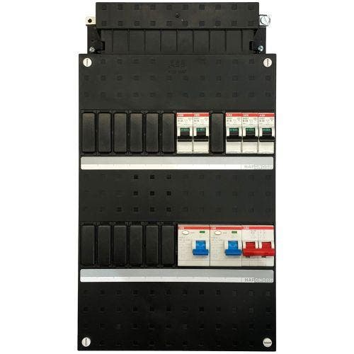 ABB groepenkast 5 groepen, 2 aardlekschakelaars, 1, Doe-het-zelf en Verbouw, Elektra en Kabels, Nieuw, Ophalen of Verzenden