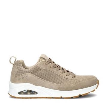 Skechers Uno lage sneakers voor heren in het Taupe, Overige kleuren, Verzenden, Nieuw, Sneakers of Gympen