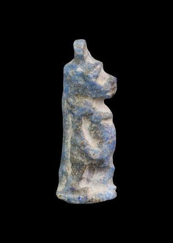 Oude Egypte, Nieuwe rijk lapis lazuli Tawaret Amulet (Zonder
