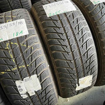 4 x Nokian WR 235-55-18 Winterbanden 6,5mm, Auto-onderdelen, Banden en Velgen, 18 inch, Gebruikt, 235 mm, Band(en)
