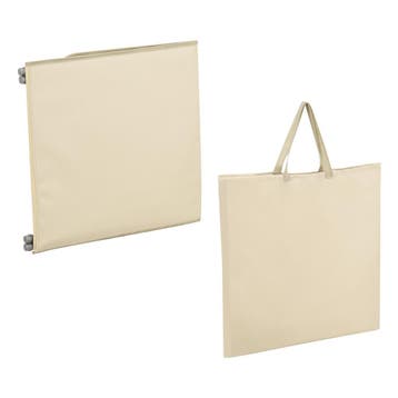 Strandmat Donostia met rugleuning set van 2 beige [en.casa], Verzenden, Nieuw