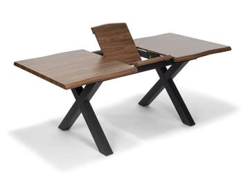 Eettafel EBON Naturel Uitschuifbaar 140-170x90 cm, Huis en Inrichting, Tafels | Eettafels, 100 tot 150 cm, Verzenden, Overige materialen