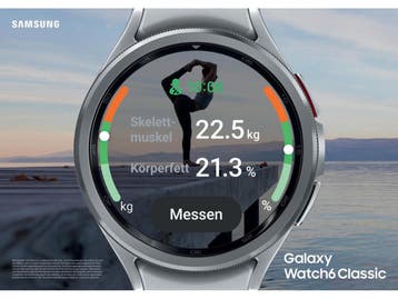 Samsung Galaxy Watch6 Classic Bluetooth 43 mm - Zilver, Verzenden, Zo goed als nieuw, Samsung