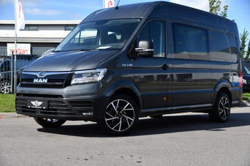 MAN TGE 3.180 35 2.0 L3H3 DC PB Edition, Automaat, Gebruikt, MAN, Leder