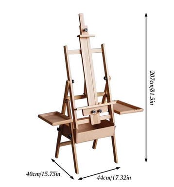 Multifunctionele Beukenhouten Schilderezel met Lade, Hobby en Vrije tijd, Schilderen, Verzenden, Nieuw