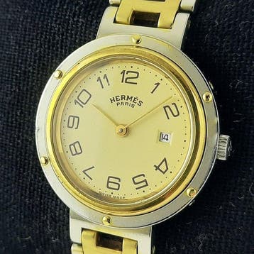 Hermès - Paris Clipper Quartz Date Two-Tone - Zonder, Nieuw