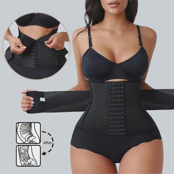 Verstelbare Waist Trainer Korset met Dubbele Banden en Rits, Kleding | Dames, Verzenden