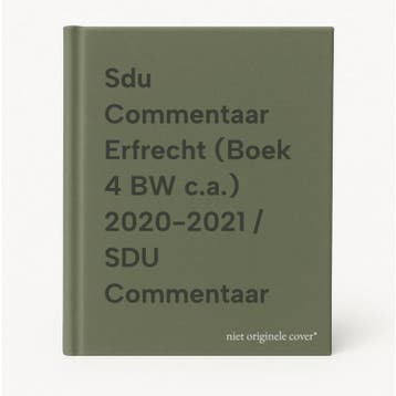 Sdu Commentaar Erfrecht (Boek 4 BW c.a.) 2020-2021 / SDU, Verzenden, Zo goed als nieuw
