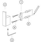 Wiesbaden Eris Jashaak - Handdoekhaak - Muurhaak - Chroom, Ophalen of Verzenden, Nieuw