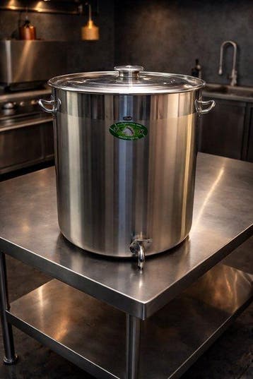 FAITOUT MARMITE GEANTE 30L inox avec robinet brassage biere