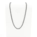 Zilveren robuuste koningsschakel ketting, Sieraden, Tassen en Uiterlijk, Kettingen, Ophalen of Verzenden, Gebruikt, Overige kleuren