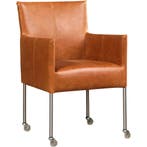 Leren eetkamerstoel Desire - Vintage Cognac (cognac) -, Nieuw, Leer, Ophalen of Verzenden, Eén