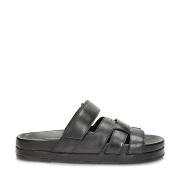 Nelson slippers voor dames in het Zwart, Slippers, Verzenden, Zwart, Nieuw
