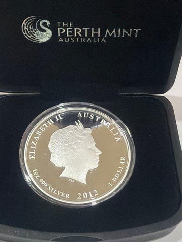 Australië. 1 Dollar 2012- Year of the dragon (1 oz 0.999
