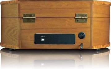 Platenspeler met speakers - Bluetooth - Auto-stop - Bruin -, Verzenden, Zo goed als nieuw