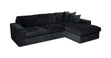 Loungebank Leiden - loungebanken - Zwart, Huis en Inrichting, Nieuw, Stof