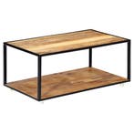 vidaXL Salontafel 90x50x40 cm massief gerecycled hout, 50 tot 100 cm, Verzenden, Nieuw, 50 tot 100 cm