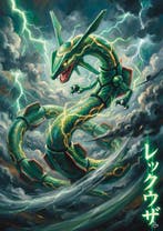 ANDSAL - Rayquaza Japan Kanji Neon Pokémon Special Limited, Nieuw
