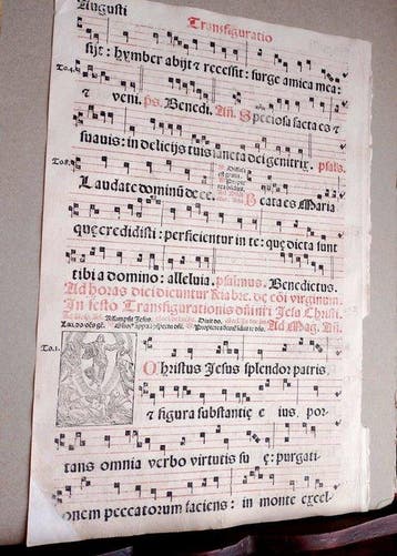 Catholic Church - Antiphonarium Romanum sheet Italian Venice