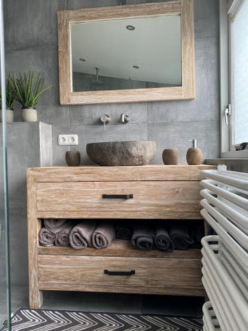 Badkamermeubel | Gerecycled teakhout | uit voorraad |, Huis en Inrichting, Badkamer | Complete badkamers, Ophalen of Verzenden
