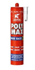 Griffon polymax hightack wit 1 stuk, 425 gr, wit, koker, Verzenden, Nieuw