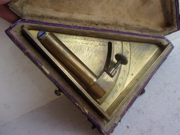 C.Lewert - Clinometer - Verguld messing - 1850/1860 -