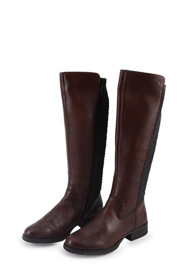 Rieker Laarzen in maat 41 Bruin, Kleding | Dames, Schoenen, Hoge laarzen, Bruin, Verzenden, Zo goed als nieuw