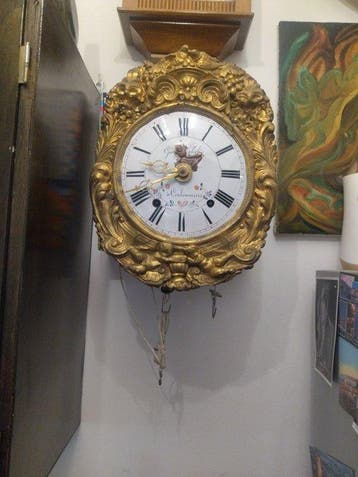 Comtoise klok - - Smeedijzer - 1880-1920