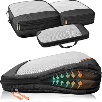 2dekans | loonara Travel Reisorganizer Set - Zwart - 3, Ophalen of Verzenden, Zo goed als nieuw