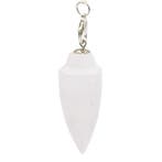 Pendel seleniet druppelvormig met chakra ketting, Verzenden, Nieuw, Wit, Natuurlijk materiaal