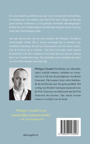 Onmenselijk 9789403103006 Philippe Claudel, Verzenden, Zo goed als nieuw, Philippe Claudel