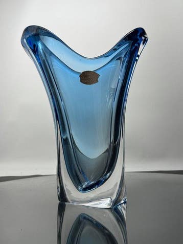 Val Saint Lambert - René Delvenne - Vaas - Kristal - Vase