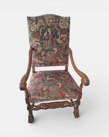 Stoel - Hout, Textiel - Ridderstoel