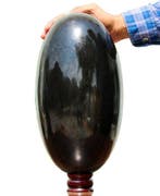 Monumentale 330 mm Zwarte toermalijn Lingam – 16,75 kg –