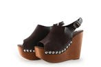 Jeffrey Campbell Sleehakken in maat 40 Bruin, Kleding | Dames, Schoenen, Bruin, Verzenden, Zo goed als nieuw, Schoenen met hoge hakken