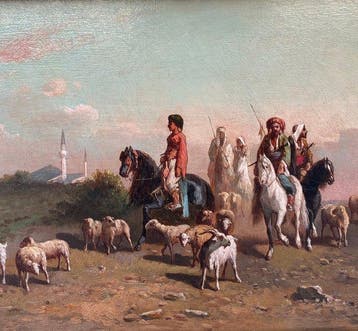 Henri Van Wyk (1833-1889) - Cavaliers arabes et leur
