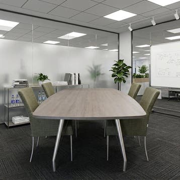 Alvito grote bootvormige vergadertafel NIEUW - 79x260x120 cm, Ophalen of Verzenden, Nieuw in verpakking