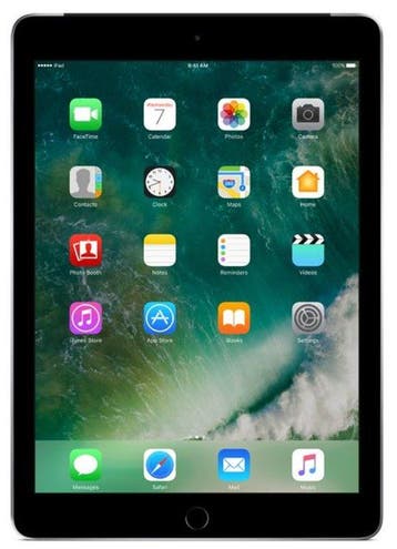 Apple iPad 6 128GB (model 2018) zwart 9.7 WiFi (4G) + g..., Nieuw