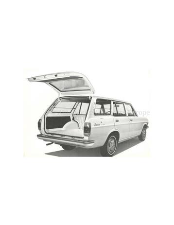 1971 DATSUN 1200 STATION WAGON LEAFLET FRANS, Nieuw, Nissan, Author