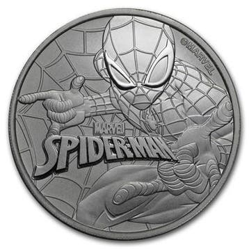Tuvalu - Marvel Series - Spiderman 1 oz 2017 (50.000 oplage), Verzenden, Losse munt, Zilver