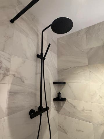 doucheset gestructureerd zwart Ben lavion 0009 - 47, Ophalen, Nieuw, Douche