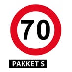 70 jaar feestartikelen pakket klein - 70 jaar versiering, Ophalen of Verzenden, Nieuw