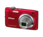 Nikon Coolpix S2600 Digitale Compact Camera - Rood (LEES BES, Verzenden, Zo goed als nieuw