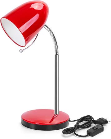 Tafellamp - Bureaulamp - Leeslamp - Rood - Aigostar, Verzenden, Zo goed als nieuw