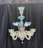 Kroonluchter - Azzurro - Glas - 5 lampen / 55 cm diameter